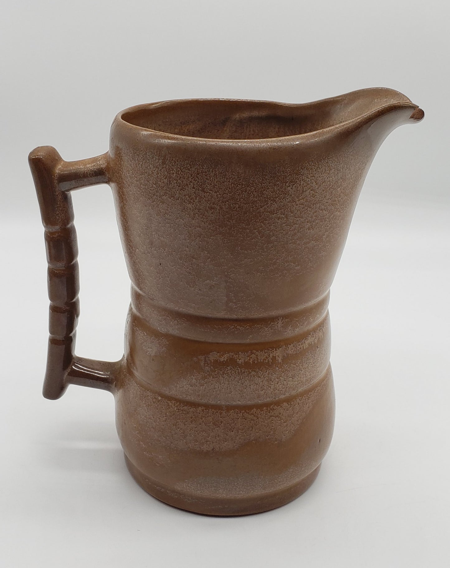 Frankoma Pottery Pitcher Fawn Brown Vintage 26D