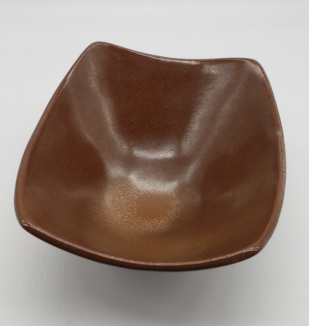 FRANKOMA Asian Inspired Bowl Satin Brown Glaze #F34