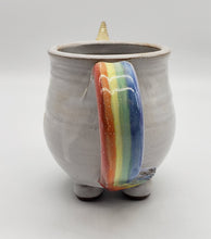 Load image into Gallery viewer, Mudworks Handmade Elwood Rainbow Unicorn Stoneware Mug Cup
