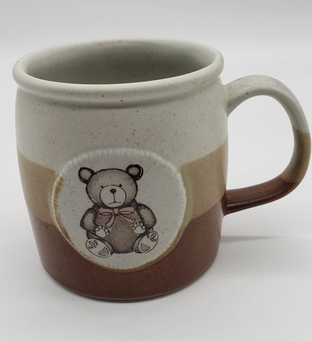 Otagiri Japan Teddy Bear Stripped Mug