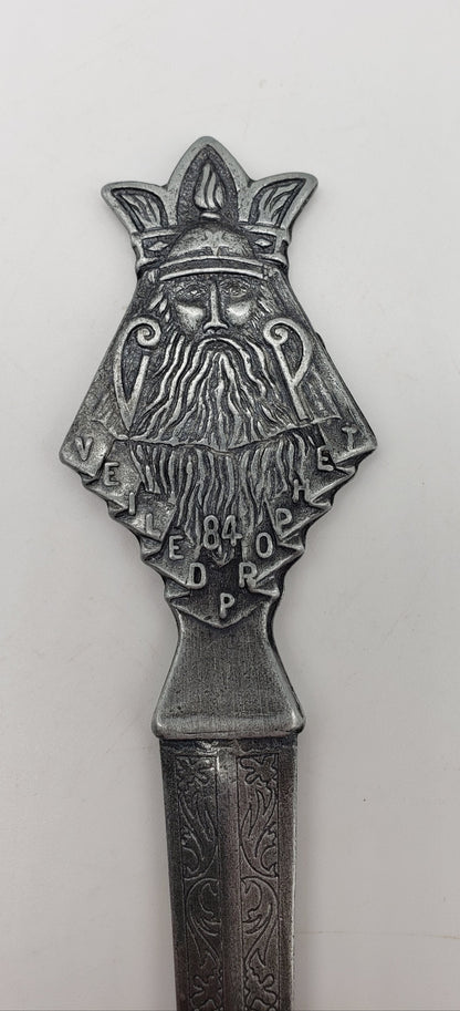 Veiled Prophet St. Louis Pewter Letter Opener and Holder 1984