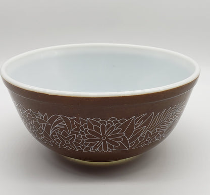 Pyrex 403 Nesting Mixing Bowl Woodland Brown