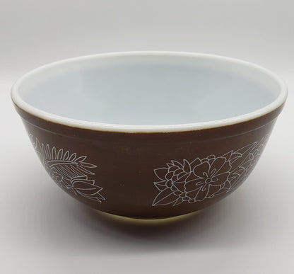 Pyrex 403 Nesting Mixing Bowl Woodland Brown