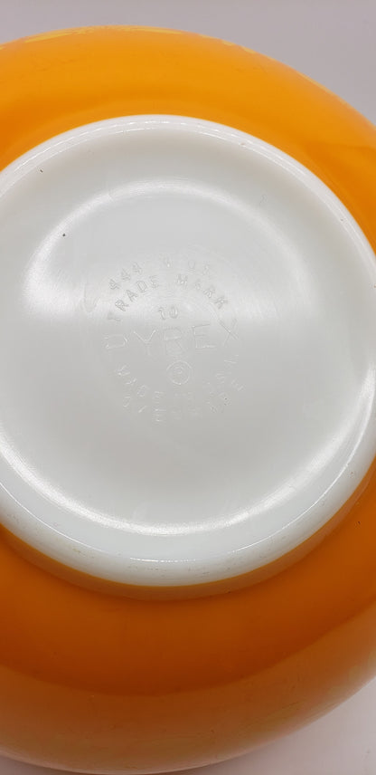 Pyrex 444 Orange Yellow Daisy Sunflower Cinderella Mixing Bowl