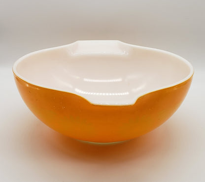 Pyrex 444 Orange Yellow Daisy Sunflower Cinderella Mixing Bowl