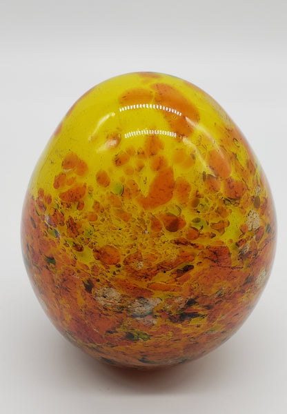 Felina colorful glass egg paperweight