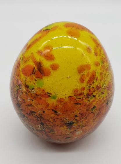 Felina colorful glass egg paperweight