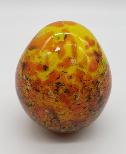 Felina colorful glass egg paperweight