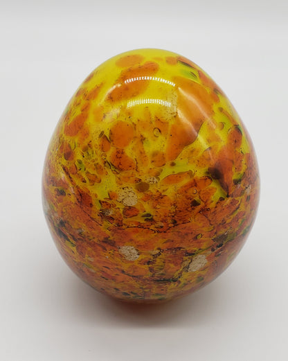 Felina colorful glass egg paperweight