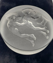 Load image into Gallery viewer, Gemini Reverse Etched frosted glass paperweight
