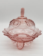 Load image into Gallery viewer, Passion Pink Glass Butterdish
