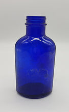 Load image into Gallery viewer, Anchor Hocking blue glass, milk of magnesia, apothecary bottle
