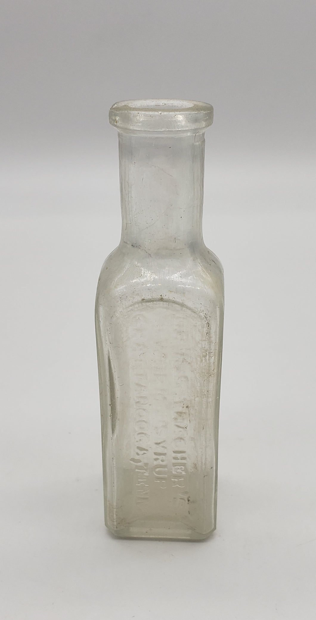 Dr H.S. Thacher's Worm Syrup glass bottle