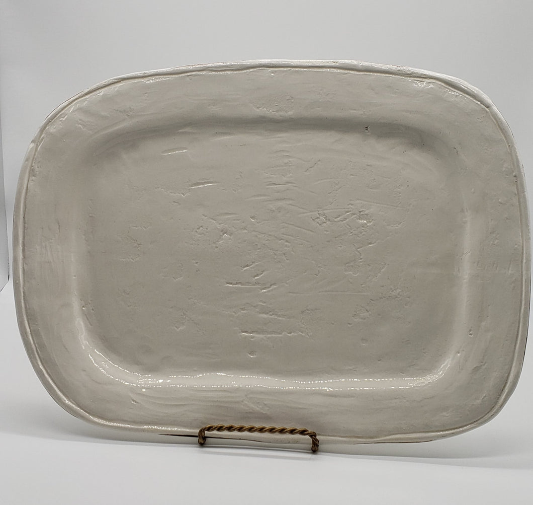 Vietri White rectangular Platter