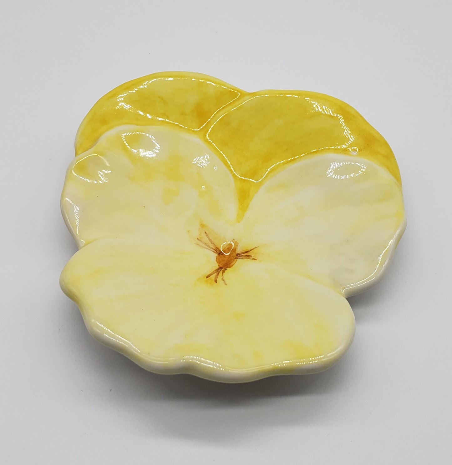 Ernestine Salerno Italian Pansy Dish - Plate