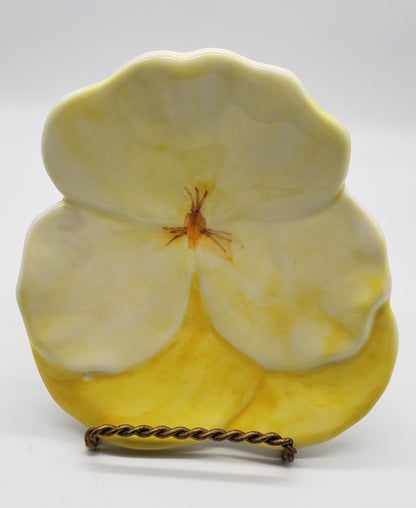 Ernestine Salerno Italian Pansy Dish - Plate