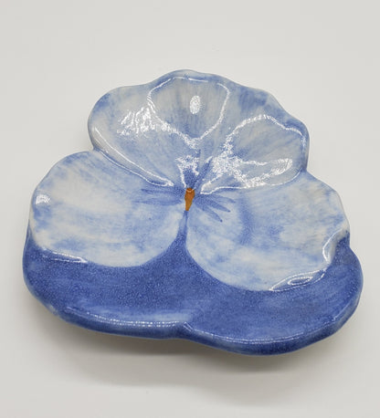 Ernestine Salerno Italian Pansy Dish - Plate