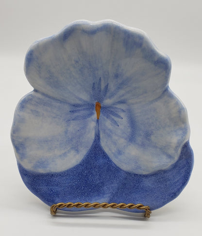 Ernestine Salerno Italian Pansy Dish - Plate