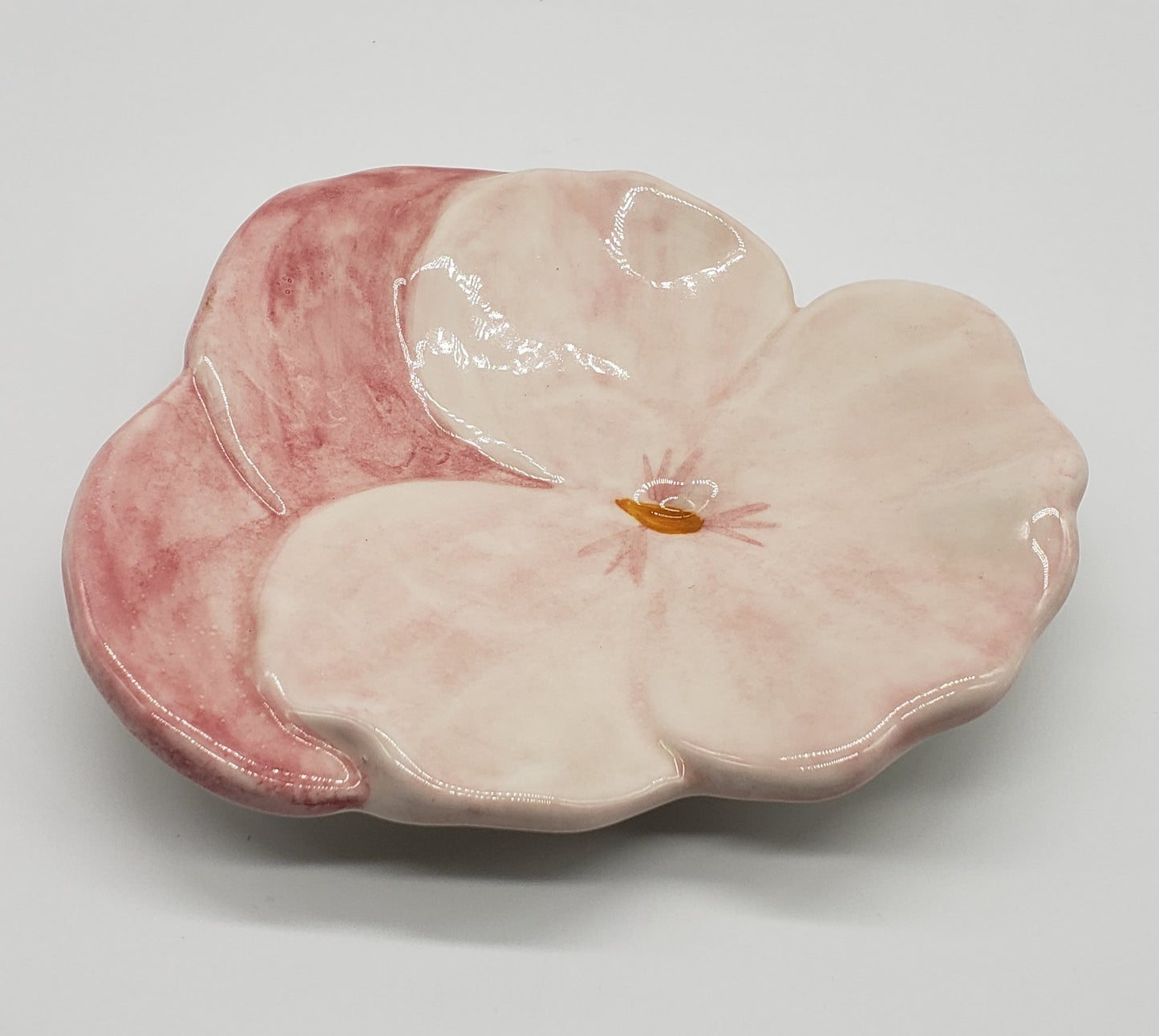 Ernestine Salerno Italian Pansy Dish - Plate