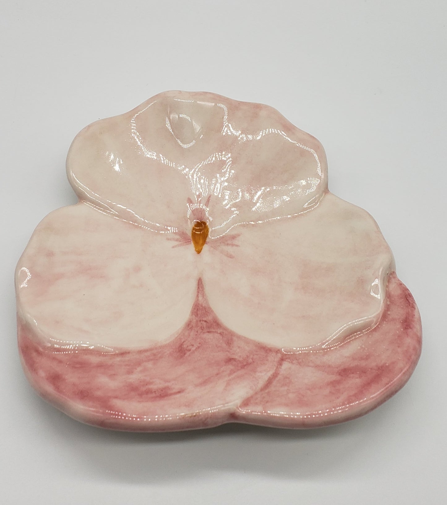 Ernestine Salerno Italian Pansy Dish - Plate