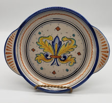 Load image into Gallery viewer, Hand Painted Italian Dipinto A Mano Deruta Handled Dish Plate
