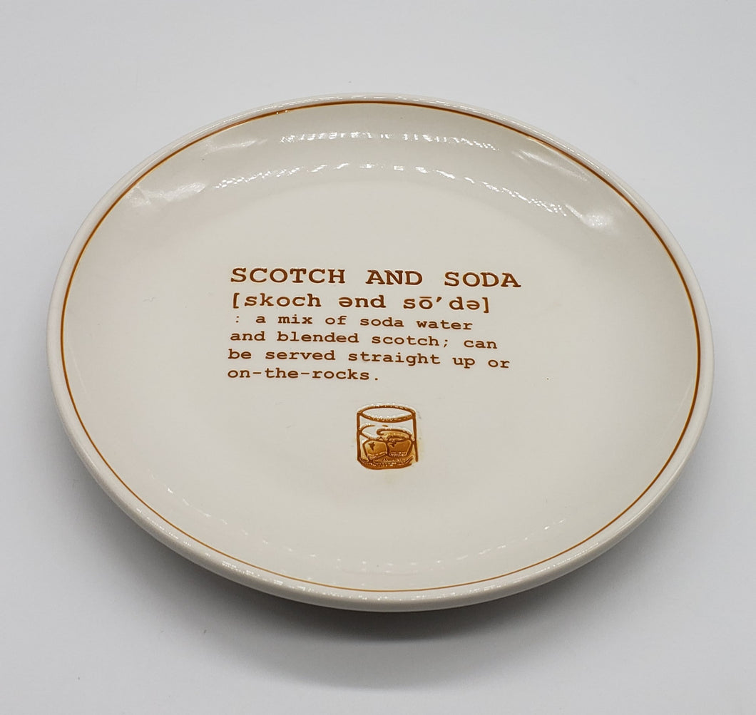 EUC Pottery Barn “Cocktails Defined-Scotch and Soda”
