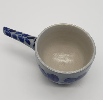 Salt Glaze Small Pottery bowl With Handle