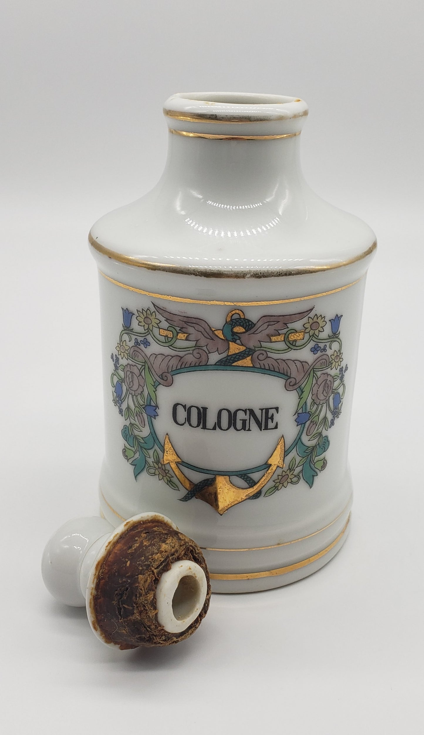 Porcelain Apothecary Jar - Cologne