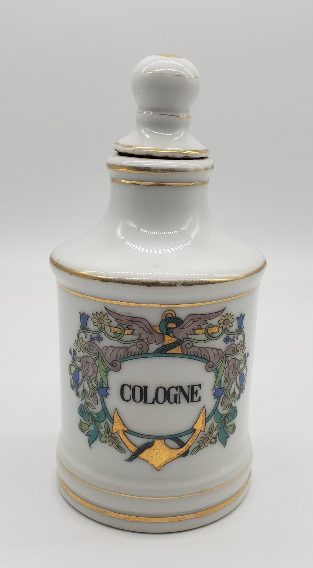 Porcelain Apothecary Jar - Cologne