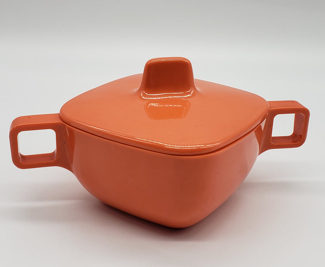 Melamine sugar bowl with handles