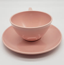 Load image into Gallery viewer, Melamine Newport Westinghouse Pink cup and saucer
