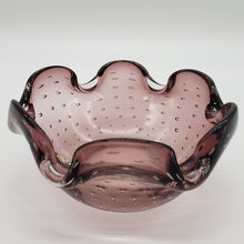 Load image into Gallery viewer, Murano Style Art glass (controlled bubble) Glass Ash Tray
