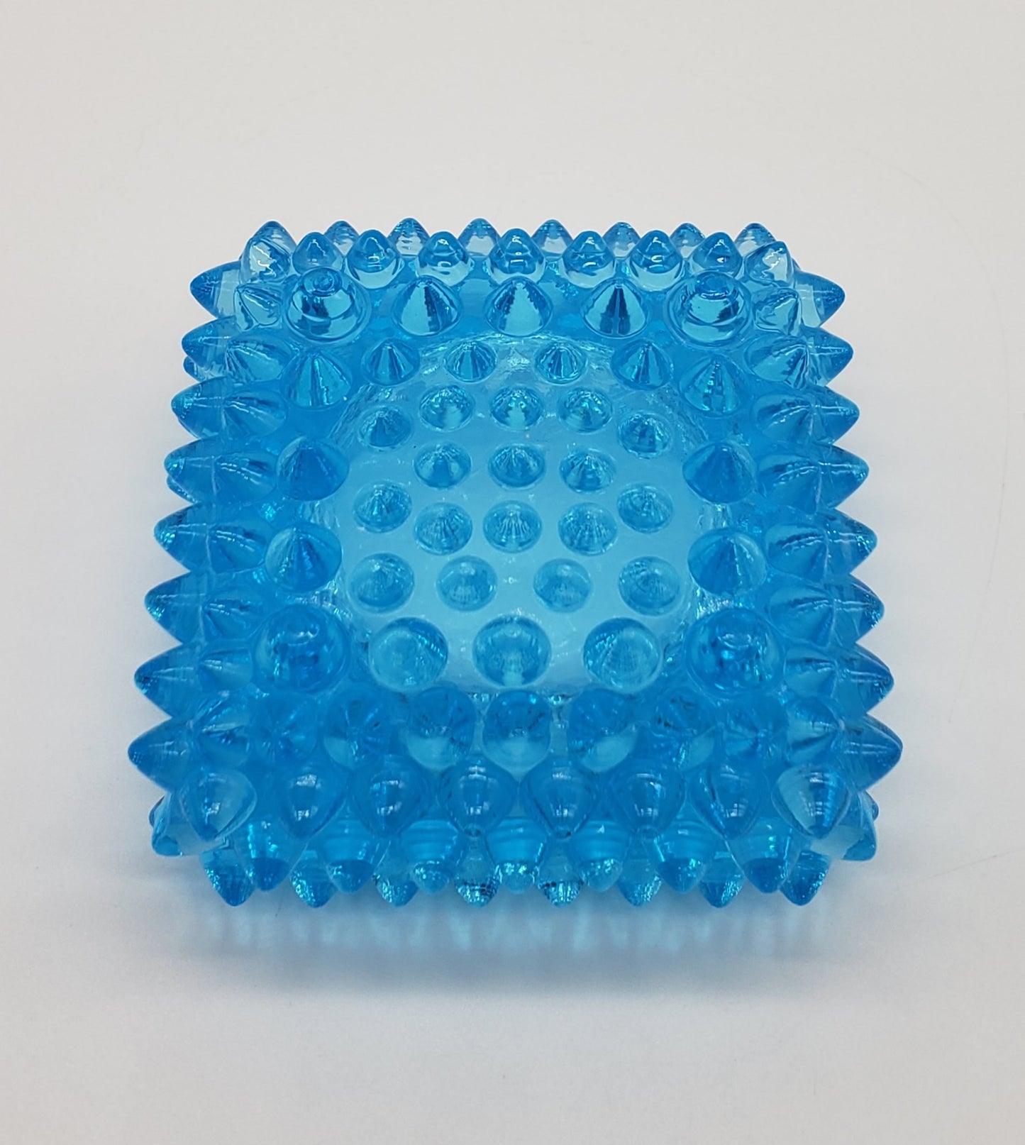 Fenton Square Hobnail Bright Blue Salt Cellars