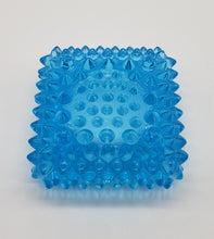 Load image into Gallery viewer, Fenton Square Hobnail Bright Blue Salt Cellars
