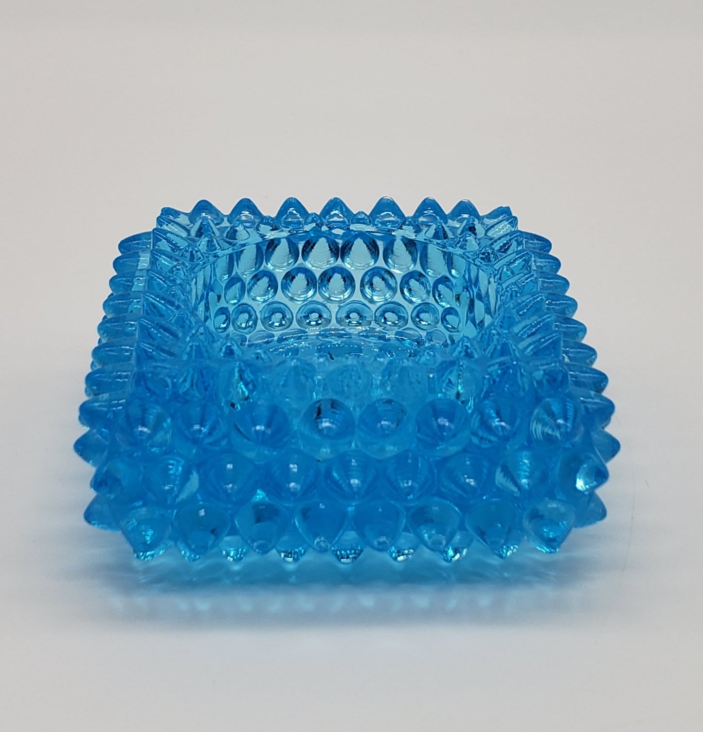 Fenton Square Hobnail Bright Blue Salt Cellars