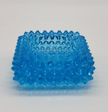 Load image into Gallery viewer, Fenton Square Hobnail Bright Blue Salt Cellars
