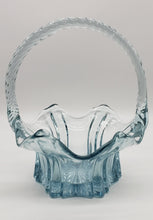 Load image into Gallery viewer, Fenton Art Glass Vulcan Pattern Ice Blue Basket

