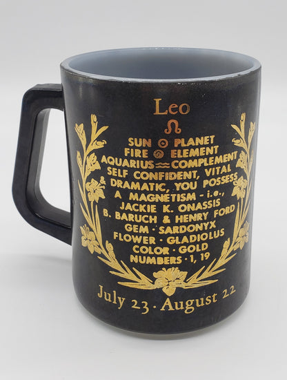 Federal Glass Zodiac Coffee Cup