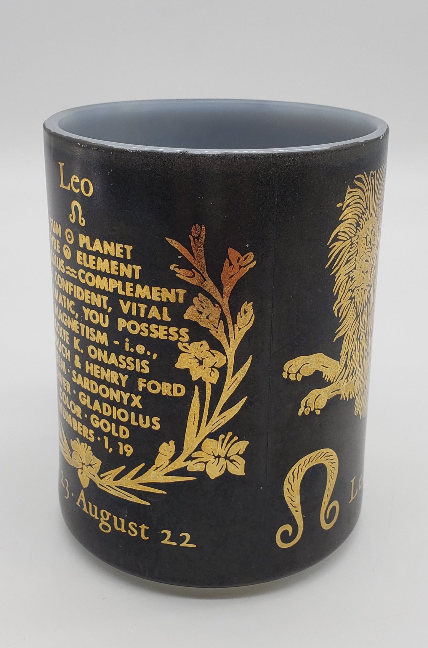 Federal Glass Zodiac Coffee Cup