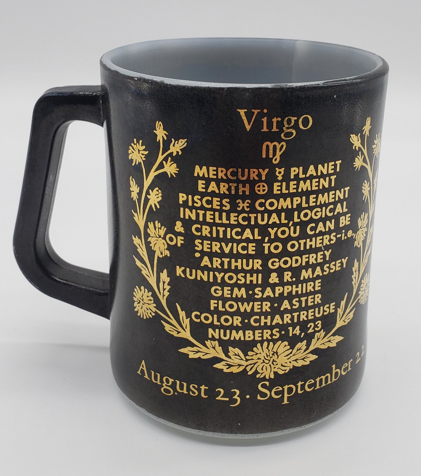 Federal Glass Zodiac Coffee Cup