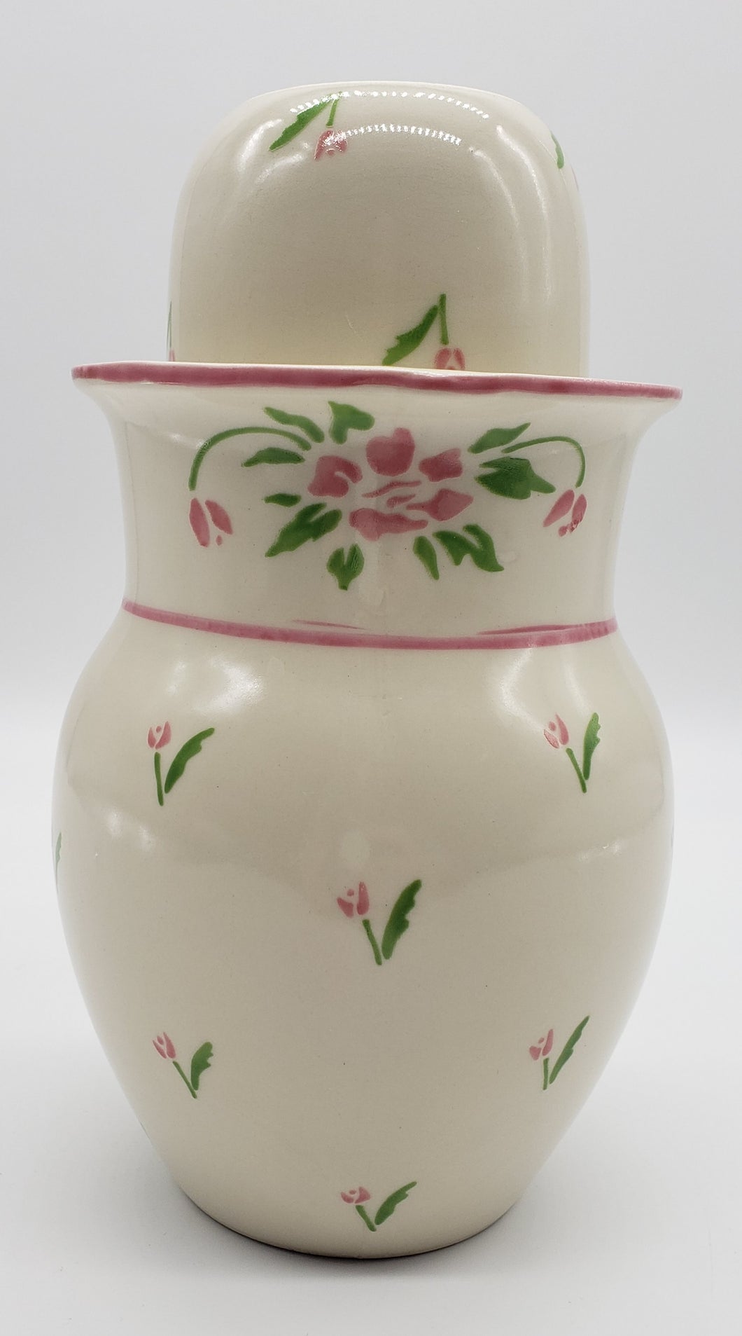 Teleflora Tumble Up Bedside Carafe Water Cup Cottagecore Floral