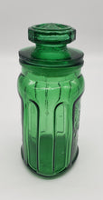 Load image into Gallery viewer, Wheaton Pressed Glass Emerald Green Sunflower Jar
