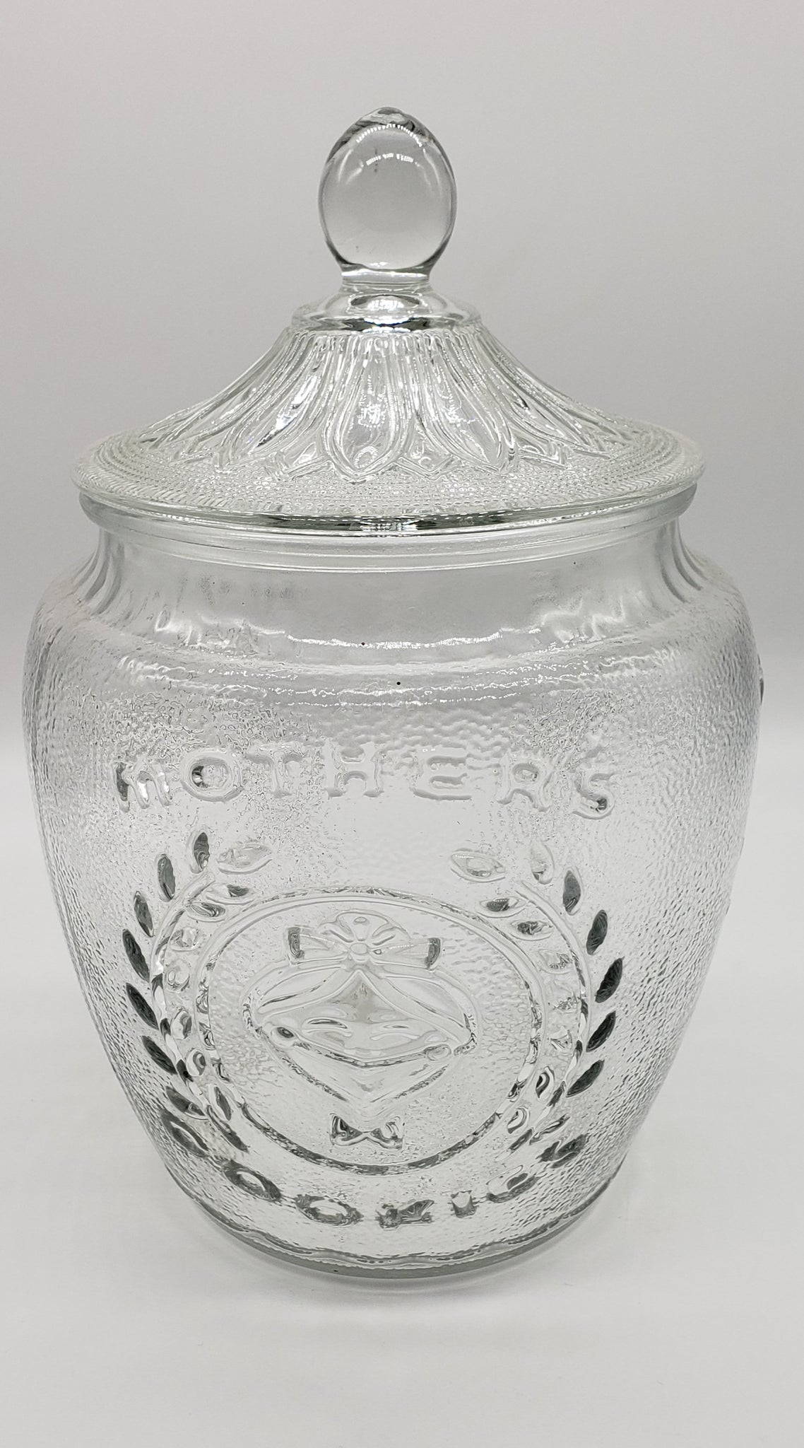 Mother's Cookies Glass Cookie Jar With Lid – PF's Peculiar Finds