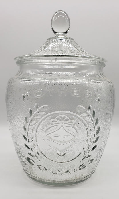 Mother’s Cookies Glass Cookie Jar With Lid