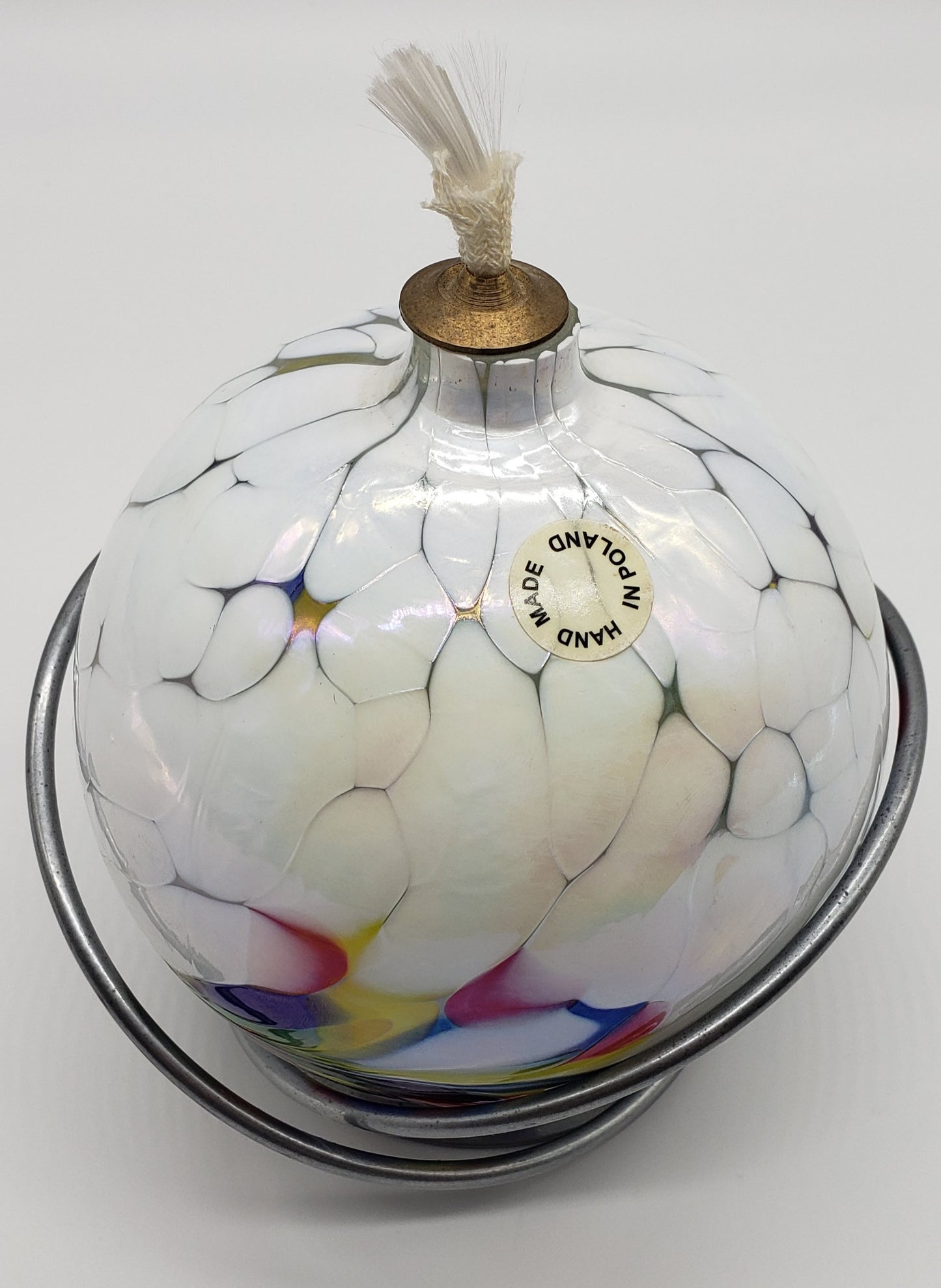 Hand Blown Oil Lamp made in Poland