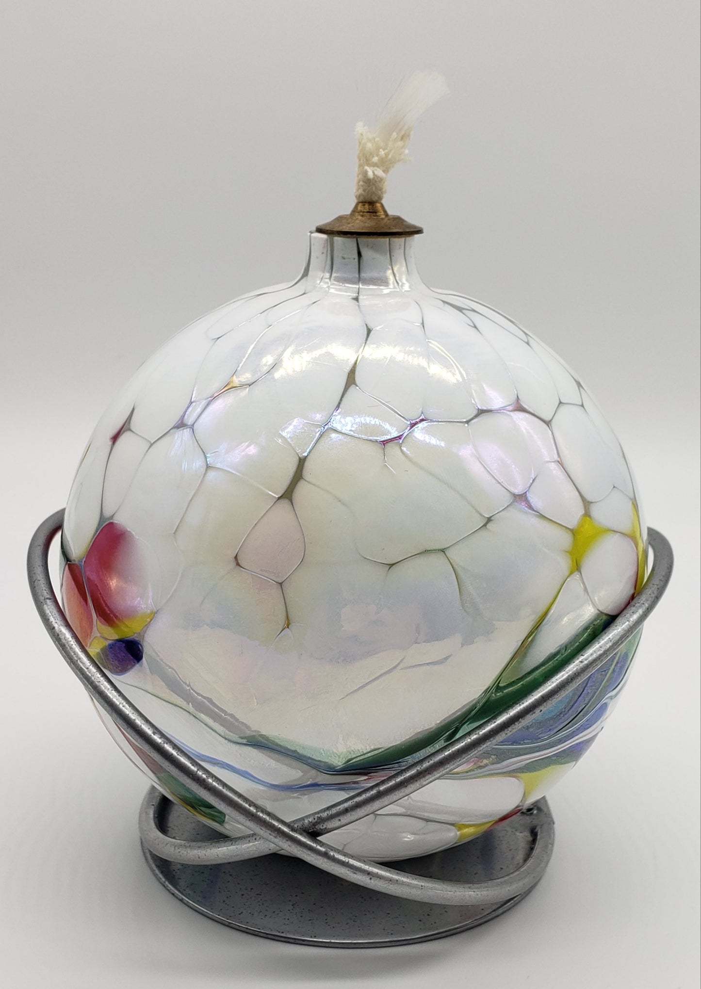 Hand Blown Oil Lamp made in Poland