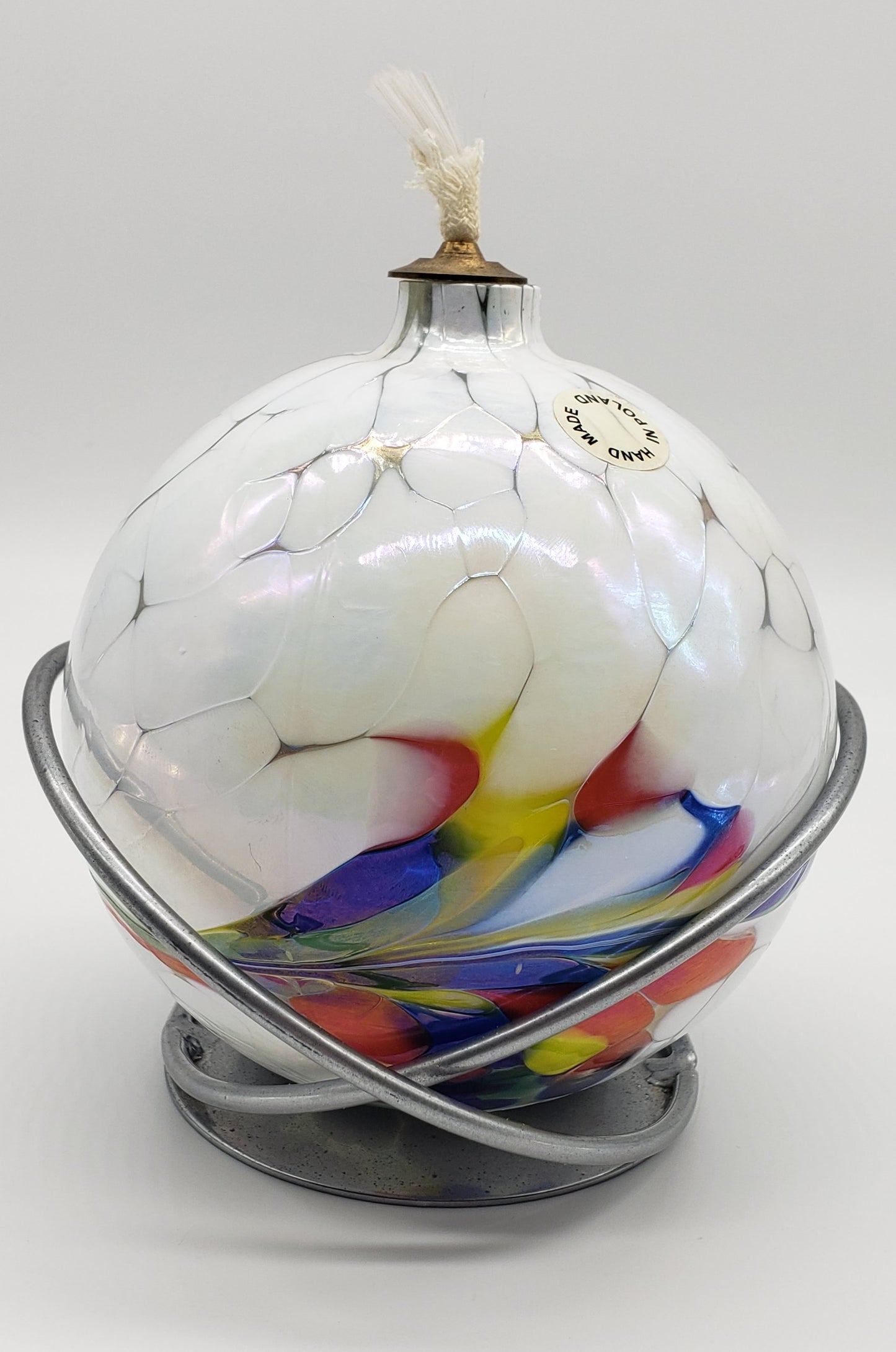 Hand Blown Oil Lamp made in Poland