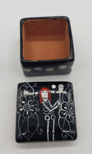 Load image into Gallery viewer, Ceramic Skeleton Jewelry Box Day of the Dead

