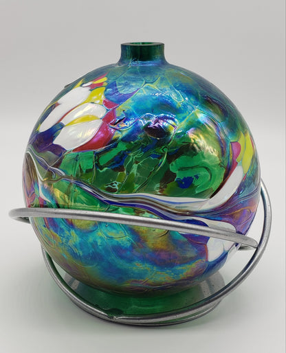 Hand Blown Oil Lamp made in Poland