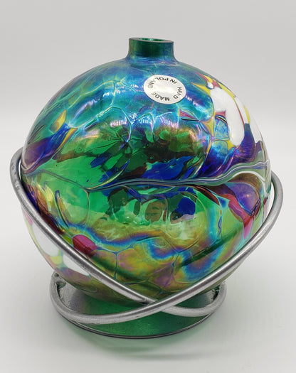 Hand Blown Oil Lamp made in Poland